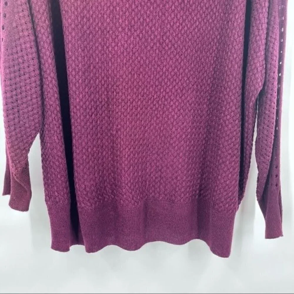 Lane Bryant purple long sleeve cardigan blouse top size 22/24